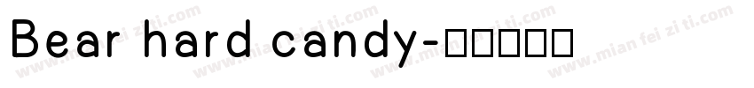 Bear hard candy字体转换